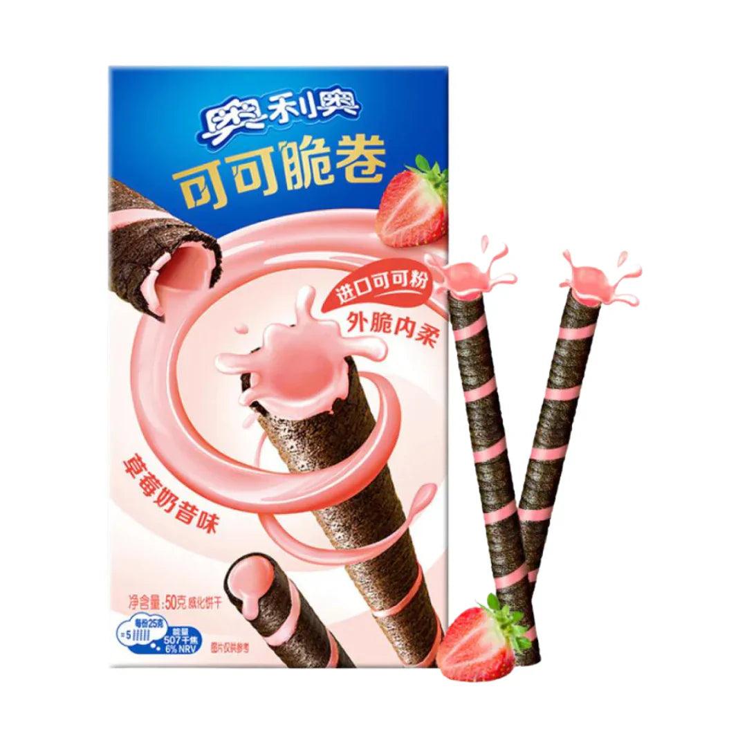OREO WAFER ROLLS STRAWBERRY - EXOTIC MUNCH