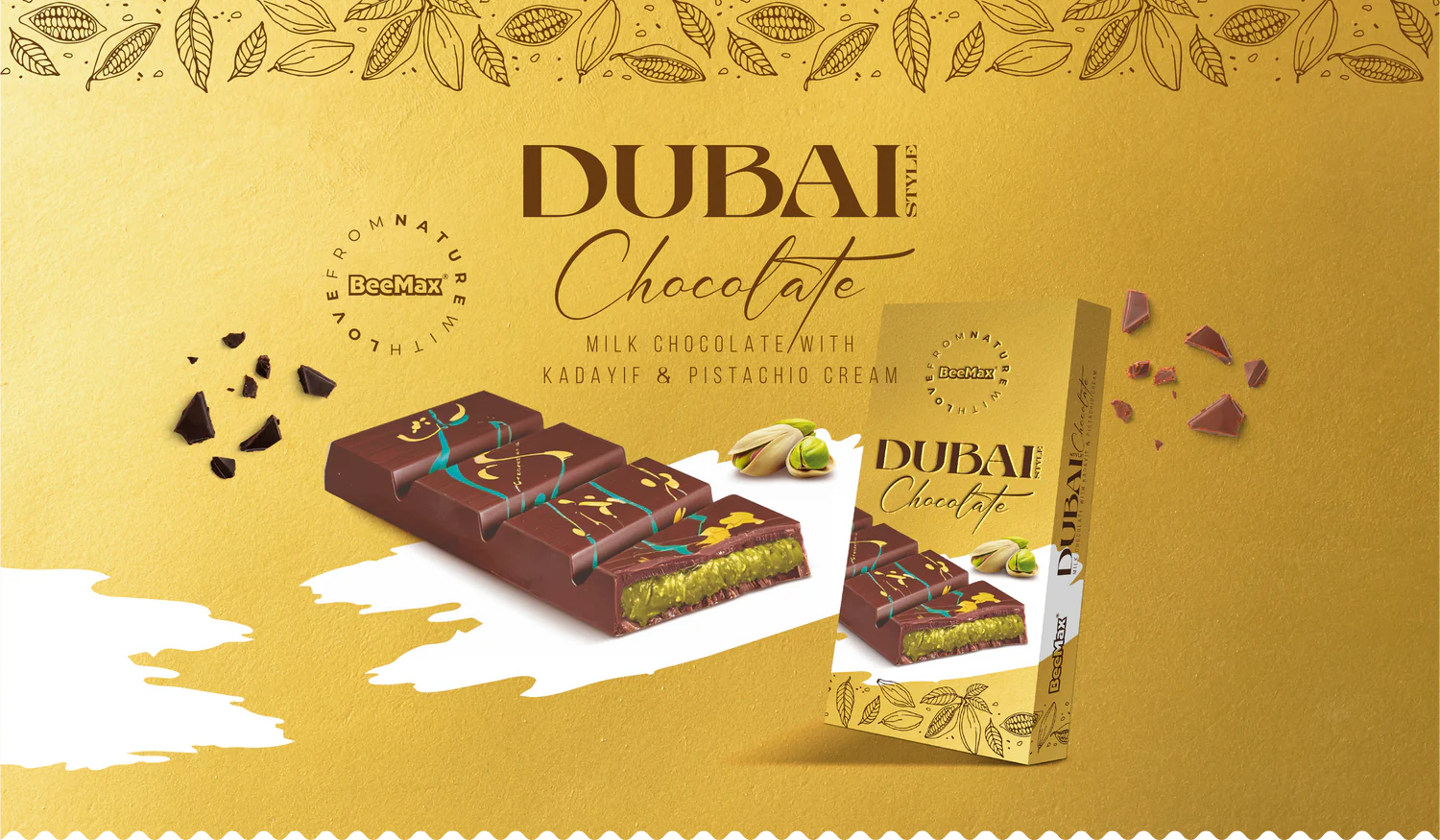 BEEMAX DUBAI CHOCOLATE BAR - EXOTIC MUNCH